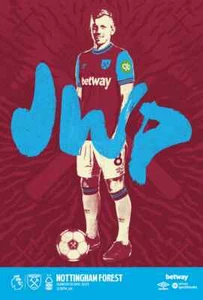 West Ham v Nottingham Notts Forest PROGRAMA + HOJA DE EQUIPO 18/5/2025 18 25 de mayo - Imagen 1 de 1