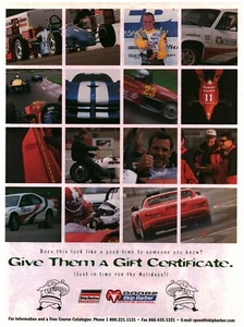 VINTAGE PRINTANZEIGE 1996 - DODGE SKIP BARBER FAHRSCHULE ANZEIGE - SKIP BARBER - Bild 1 von 1