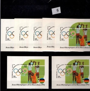 / 7X MADAGASCAR 1992 - MNH - IMPERF - SPORTS - OLYMPICS - Imagen 1 de 1