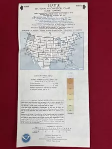 Carta Aeronautica Sezionale SEATTLE 1991 Mappa Aerea, 41° Edizione - Foto 1 di 5