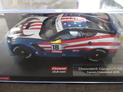 Carrera 124 Slotcar Chevrolet Corvette C7.R Stars & Stripes American Eagle OVP - Bild 1 von 4