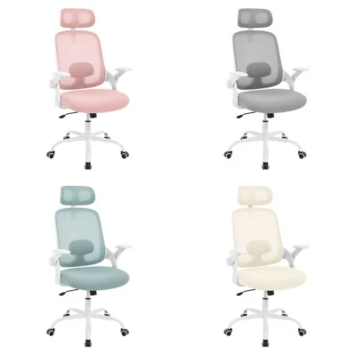 Bürostuhl ergonomisch Schreibtischstuhl mit verstellbarer Kopfstütze Armlehnen - Bild 1 von 4