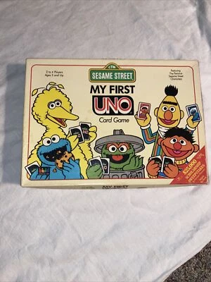Vintage Sesame Street Preschool My First Uno Game 1989 - Image 1 of 4