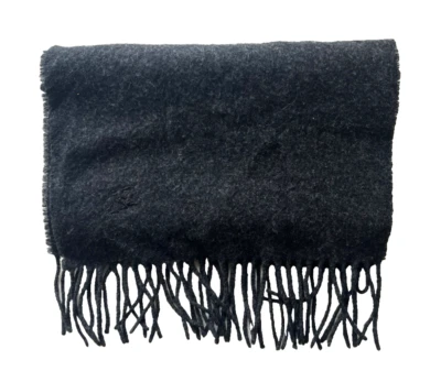 BUFANDA CUELLO LANA CORDERO NEGRA BURBERRYS OF LONDON VINTAGE MUJER HOMBRE INGLATERRA Foto 1 de 3