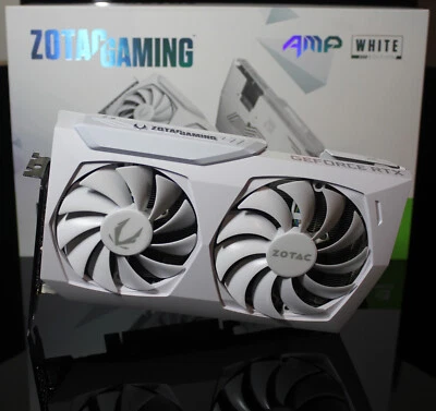  ZOTAC GeForce RTX 3060 12GB GDDR6 AMP White Edition - WHITE GPU GRAPHICS CARD - Image 1 of 4