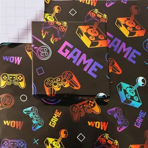Gaming Wrapping Paper Birthday Gift Wrapping Paper for Boys Kids Girls Men 3 Lar - Picture 1 of 7