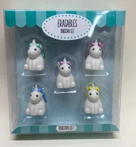 Erasers Collectable UNICORN Eraser Rubber Gift Set - Idea Official Cute - Picture 1 of 2