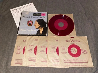 RCA ed1 6 x 45 RED WAX Landowska: Bach: Das Wohltemperierte Clavier. UNPLAYED, M - Image 1 of 2