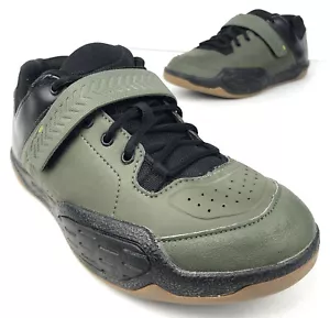 Shimano Cycling Shoes AM5 Men’s Size 9.7 MTB BMX Two Bolt Green Black DH Riding - Picture 1 of 12