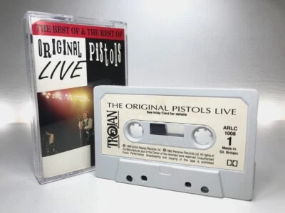 Sex Pistols ORIGINAL PISTOLS LIVE Cassette TROJAN ARLC10008 **PAPER LABELS** VG+ - Image 1 of 4