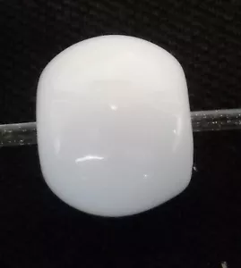 grande ciondolo bianco Fenton arte vetro gioielli perle vetro nuovo B2 - Foto 1 di 1