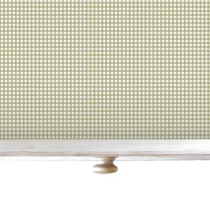 SAGE GREEN GINGHAM Wipe Clean & Unscented Drawer Liners - Picture 1 of 9