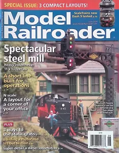 Model Railroader Magazine June 2019 Compact Layouts, ScaleTrains New Dash 9 - Picture 1 of 2