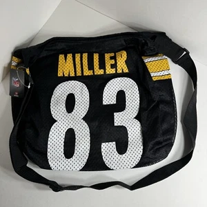 Pittsburgh Steelers Heath Miller Jersey Purse Handbag Pocketbook Black #83 New - Picture 1 of 8