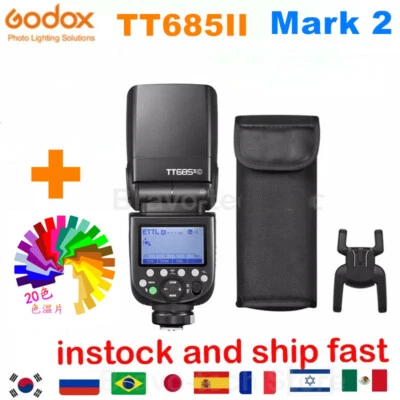 Godox TT685II TT685IIC TT685IIN TT685IIS TT685IIF TTL HSS Flash Light Speedlite - Image 1 of 4