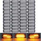 1-200pcs  Light Hazard Truck  12-LED Car     Amber