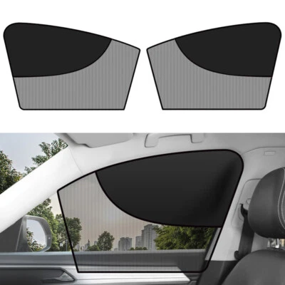 2pcs Car Sunshade Side Curtain Sun Protection Double-layer UV Shade Magnetic - Image 1 of 4