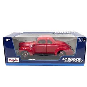 maisto 1 18 special edition 1939 ford deluxe coupe red - Picture 1 of 13