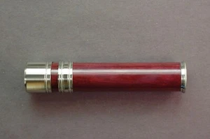 FLY ROD REEL SEAT Purpleheart 10912 Rope Knurl NS Cap and Ring - Picture 1 of 4