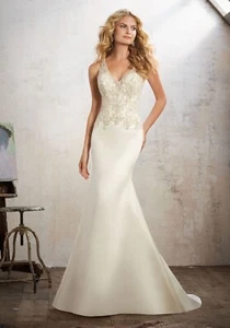 Morilee Maria Wedding Dress 8121 Size 6 New with Tags - Picture 1 of 3