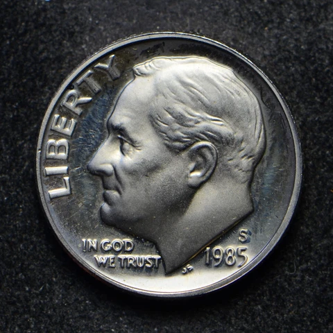 1985-S Roosevelt Dime Proof (bb11357) Cover