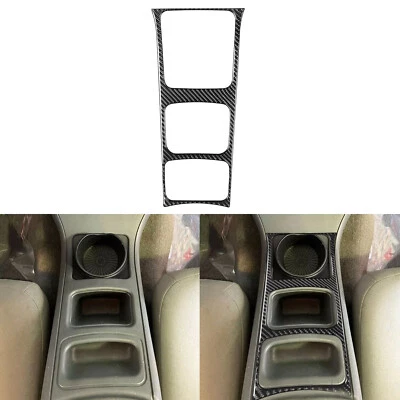 Cubierta de panel de almacenamiento central de fibra de carbono real para Dodge Dakota Durango 2001-2004 Foto 1 de 4