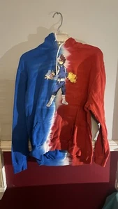 Todoroki hoodie my hero academia half blue half white Youth XL Preowned - Picture 1 of 3