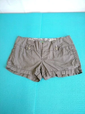 Pantalones Cortos Tyte American Standard Mujer Algodón Tiro Bajo Cierre de Botones Gris Talla 5 Foto 1 de 4