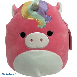 NWT Squishmallows Plush Backpack - 12" Ilene the Pink Unicorn - Series 1  - Picture 1 of 11