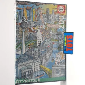 BERLIN city Jigsaw Puzzle Carlo Stanga 200 piece tile Reichstag Television Tower - Picture 1 of 7