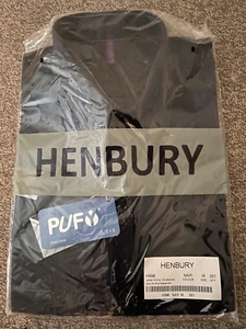 BNWT Women’s HENBURY Navy Blue Wicking Antibacterial Short Sleeve Shirt UK 12 - Picture 1 of 8
