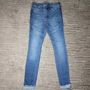 Hollister Size 3s 26w Girls Youth Jeans High Rise Jegging Stretch Blue Denim - Picture 1 of 12