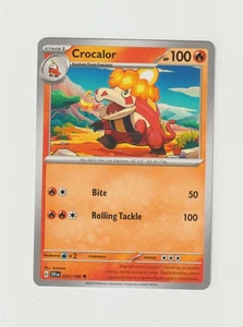 Crocalor Pokemon TCG Scarlet & Violet Base Set Card 037/198 - Picture 1 of 3