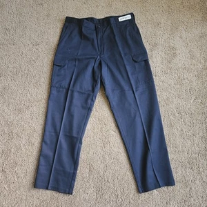 Men's Cintas Navy Work Pants Comfort Flex Size 38x32 (Pre-owned) - Picture 1 of 6