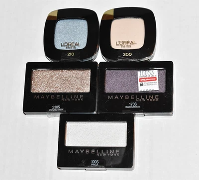 L'Oreal Paris Color Riche Maybelline Expert Wear Eyeshadow Lot Paris Beach NEW - Image 1 of 4