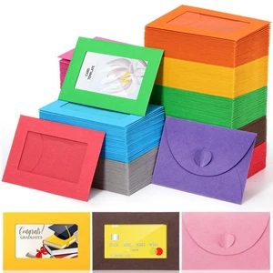 300 Pcs Window Gift Card Envelopes 4 x 2.8 Inch Gift Card Sleeves Mini Envelo... - Foto 1 di 6