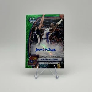 Bowman U 2024-25 cromo Jamari McDowell verde brillo automático #81 Kansas - Imagen 1 de 2