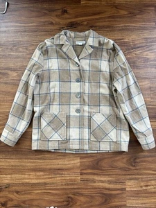 Pendleton Shadow Plaid Wool Shacket Large Long Heritage Limited Edition USA L - Picture 1 of 8
