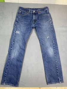Levi’s 505 Herren Med Wash Distressed Jeans Maße 30x 28 Selten! Leerlasche - Bild 1 von 15