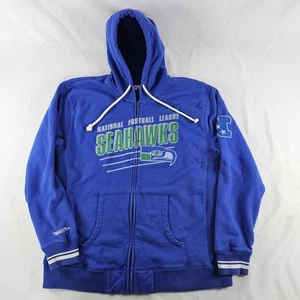 Mitchell & Ness Seattle Seahawks NFL Hooded Zip Sweatshirt Mens Size 3XL READ⬇ - Picture 1 of 18