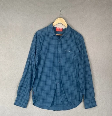 Craghoppers Nosilife Long Sleeve Shirt, Blue and Grey Check, Mens Size M - Image 1 of 4