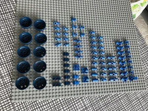 Lego lot genuine Blue/dark Blue Technic Parts - Picture 1 of 7