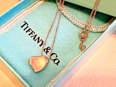 Collana originale Tiffany & Co. Full Heart in argento sterling con scatola... - Immagine 1 di 4