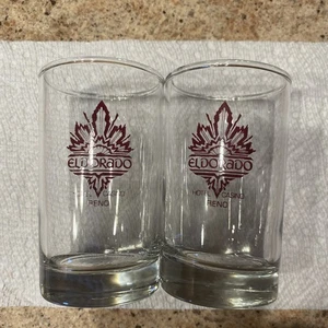 Vintage Eldorado Hotel Casino Reno NV 5" Klar Cocktail Getränk Gläser - Bild 1 von 4