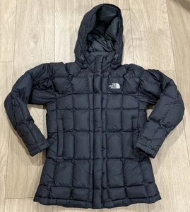 The North Face Metropolis Jacket Womens XS Black 600 Down Puffer Long Coat - Picture 1 of 7