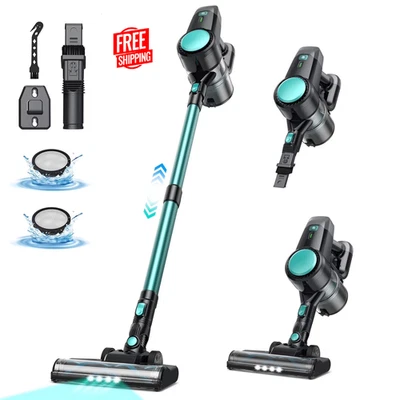 YOMA Cordless Vacuum Cleaner,6 in 1 Powerful Handheld Vacuum for Home Hard Floor