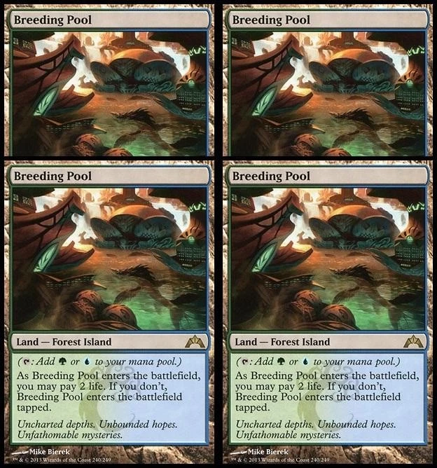 Magic MTG Gatecrash PLAYSET 4x Breeding Pool x4 NEAR MINT NM - Image 1 of 1