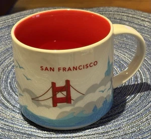 STARBUCKS 2016 SAN FRANCISCO Mug YOU ARE HERE Series 14 Oz WHITE/Green NEW - Bild 1 von 6