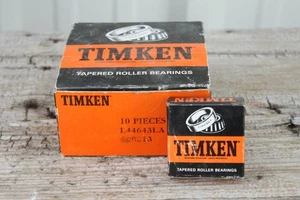 ~~~ CAJA VINTAGE DE 10 RODAMIENTOS DE RODILLOS CÓNICOS TIMKEN L44610 NUNCA USADOS ~~~ - Imagen 1 de 7