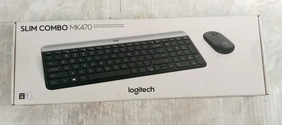 NEW Logitech - MK470 Black Full-size Wireless Scissor Keyboard and Mouse Bundle - Image 1 of 4